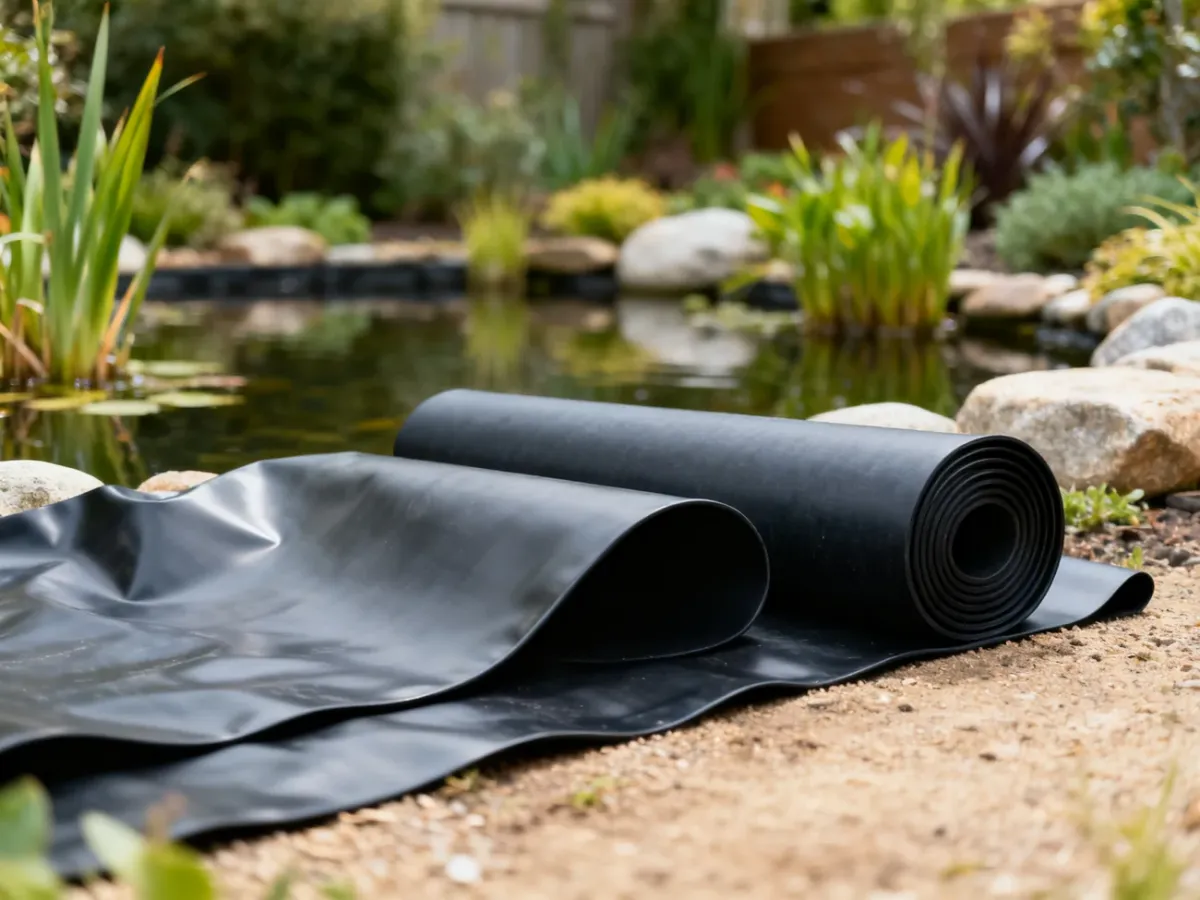Porównanie folii EPDM i PVC przy oczku wodnym