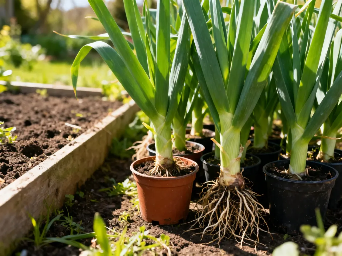 Zdrowa rozsada pora gotowa do sadzenia w ogrodzie
